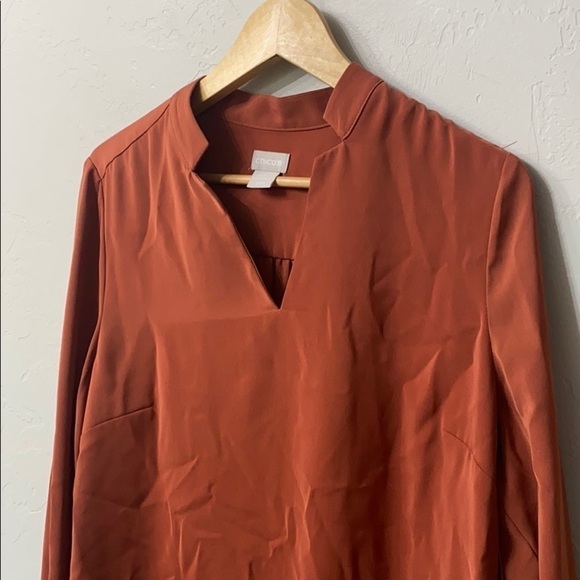 Chicos pullover top.Notch detail neck.NWT - Picture 4 of 10